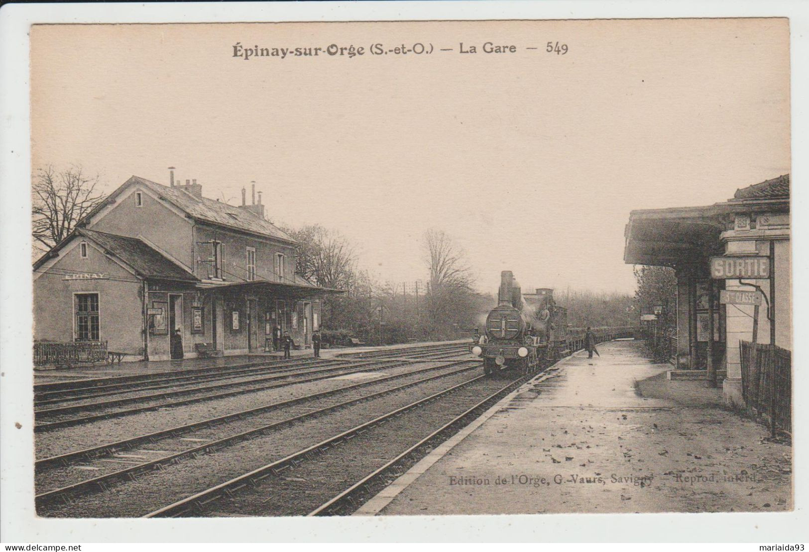 EPINAY SUR ORGE - ESSONNE - LA GARE - TRAIN - Epinay-sur-Orge