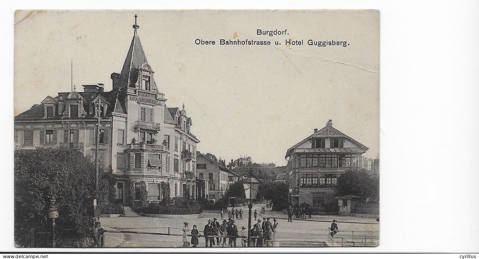 CPA - BURGDORF - Obere Bahnhofstrasse - Hotel Guggisberg - Berthoud