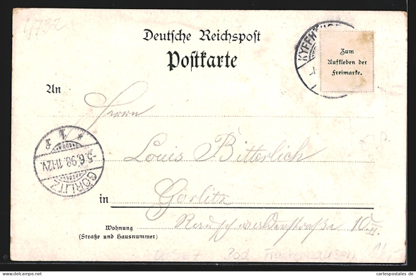 Lithographie Kyffhäuser, Reiterstandbild, Kaiser Wilhelm-Denkmal  - Kyffhaeuser