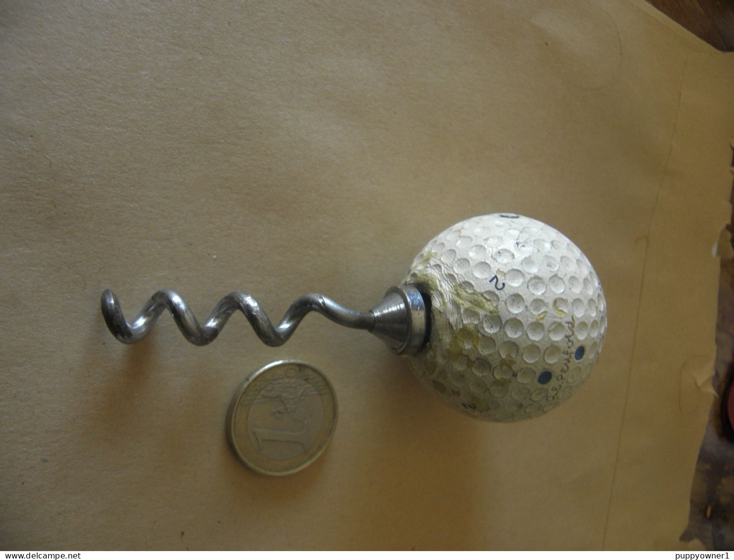 Vintage Tire-bouchon Balle De Golf A.E Penfold No° 2 Annes 40 - Tire-Bouchons/Décapsuleurs