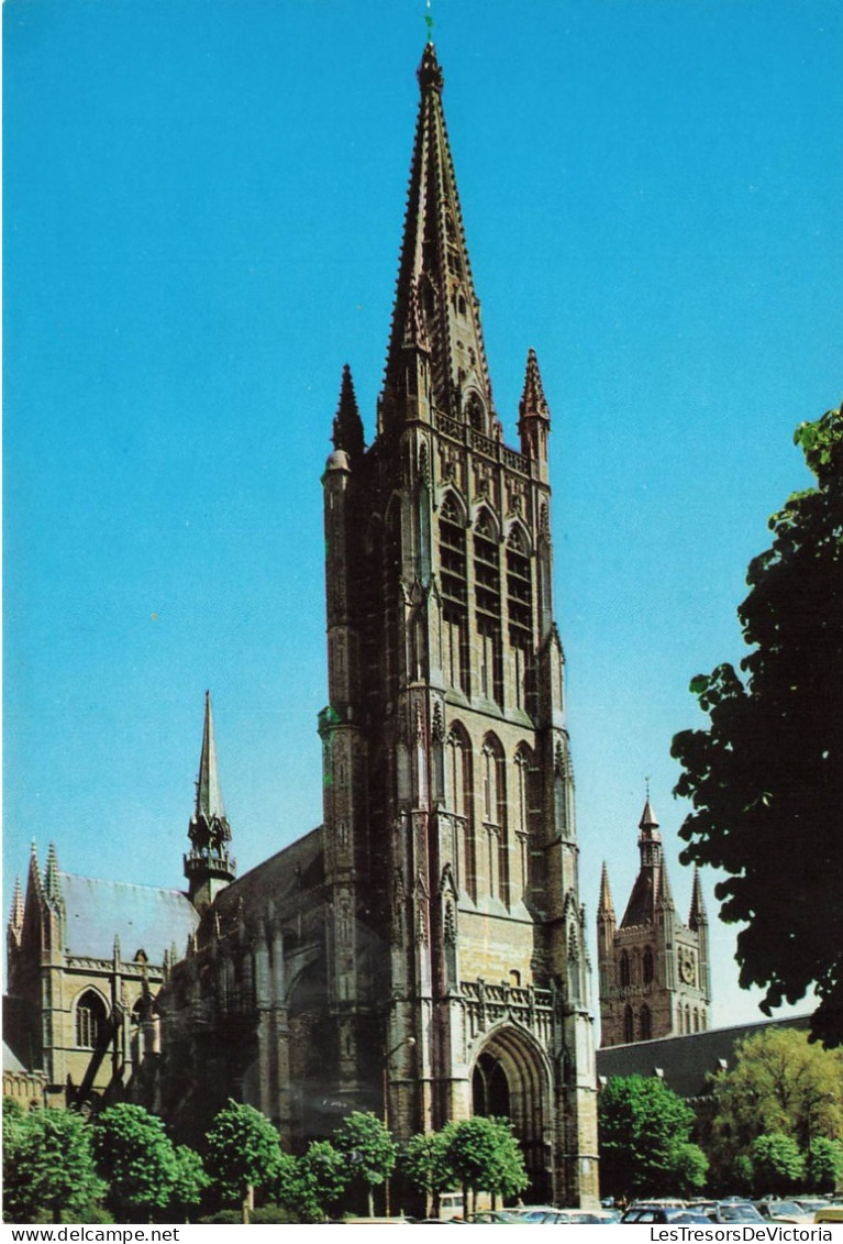 BELGIQUE - Ypres - Vue Générale De La Cathédrale St Martin - Colorisé  - Carte Postale - Ieper