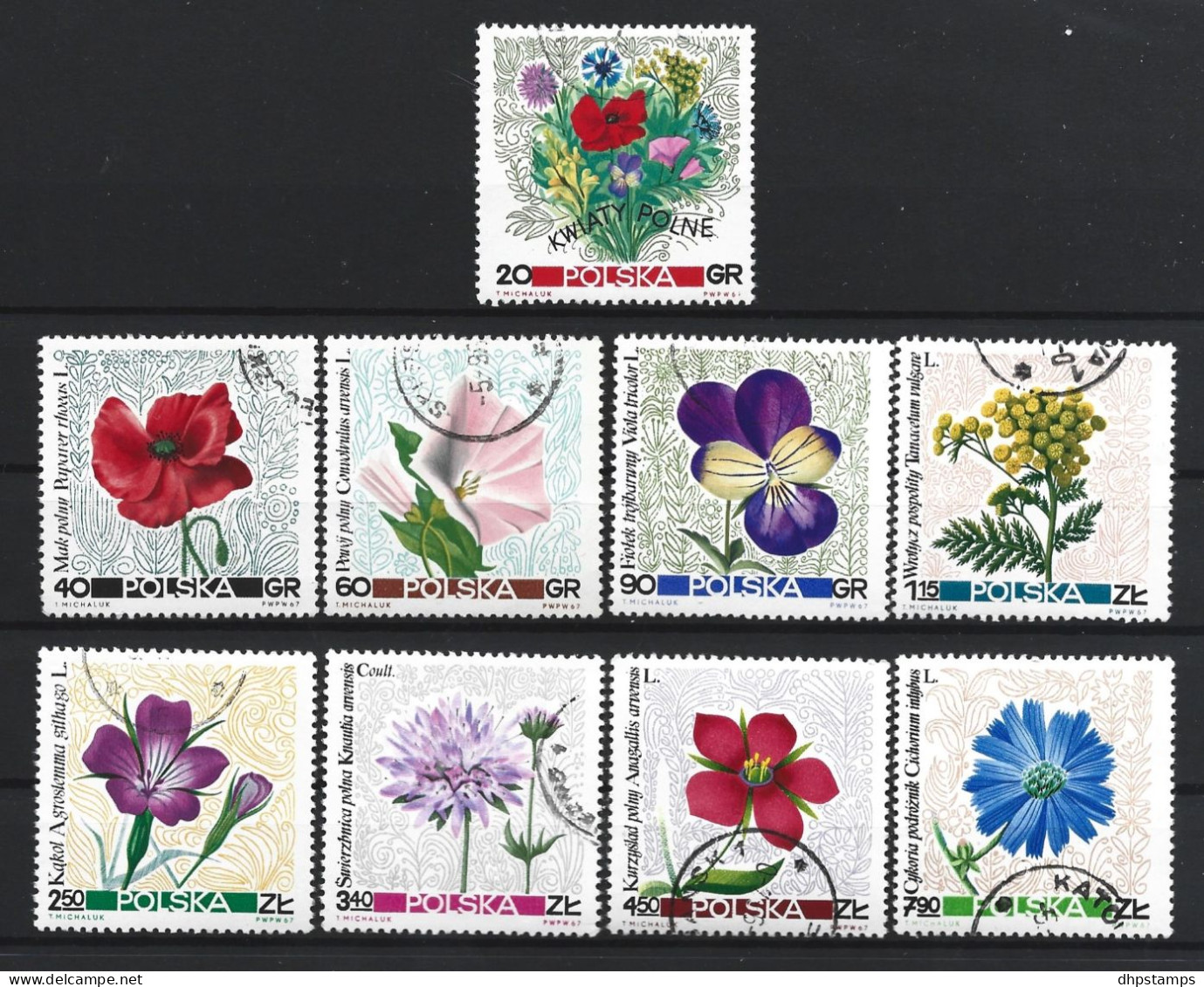 Polen 1967 Flowers Y.T. 1636/1644 (0) - Gebraucht