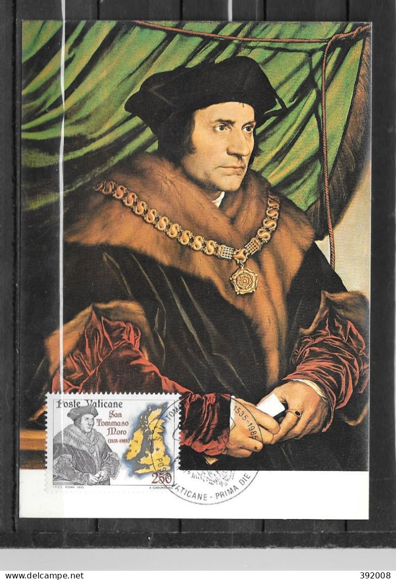 1985 - 773 - 450 Ans Mort De St Thomas More - 42 - Maximumkaarten