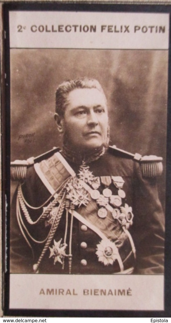 ► Amédée Bienaimé  - Guerre  Tonkin Et Mexique - Vice Amiral - Chef D'état-major De La Marine -   Photo Felix POTIN 1908 - Félix Potin