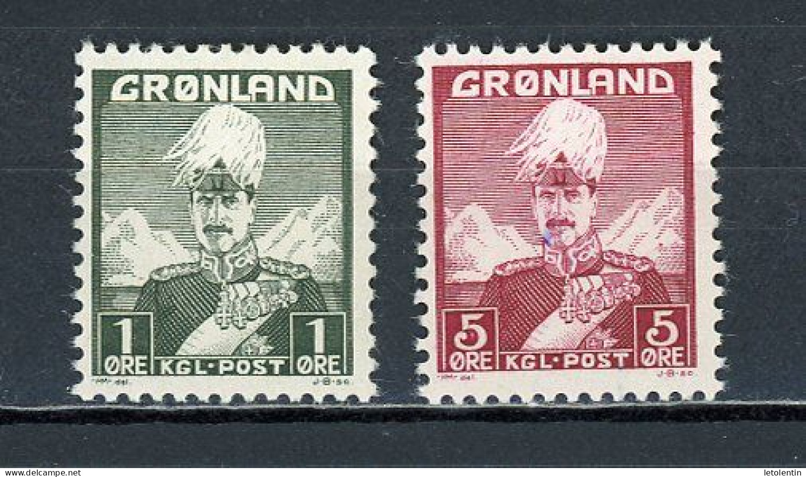 GROENLAND - SÉRIE COURANTE - N° Yvert 1+2** - Unused Stamps