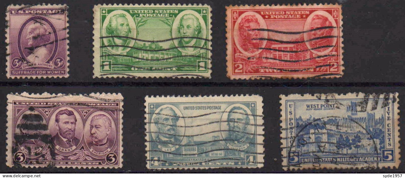 US Postage -1936 14 Timbres Oblitérés, Liste Ci-dessous - Oblitérés