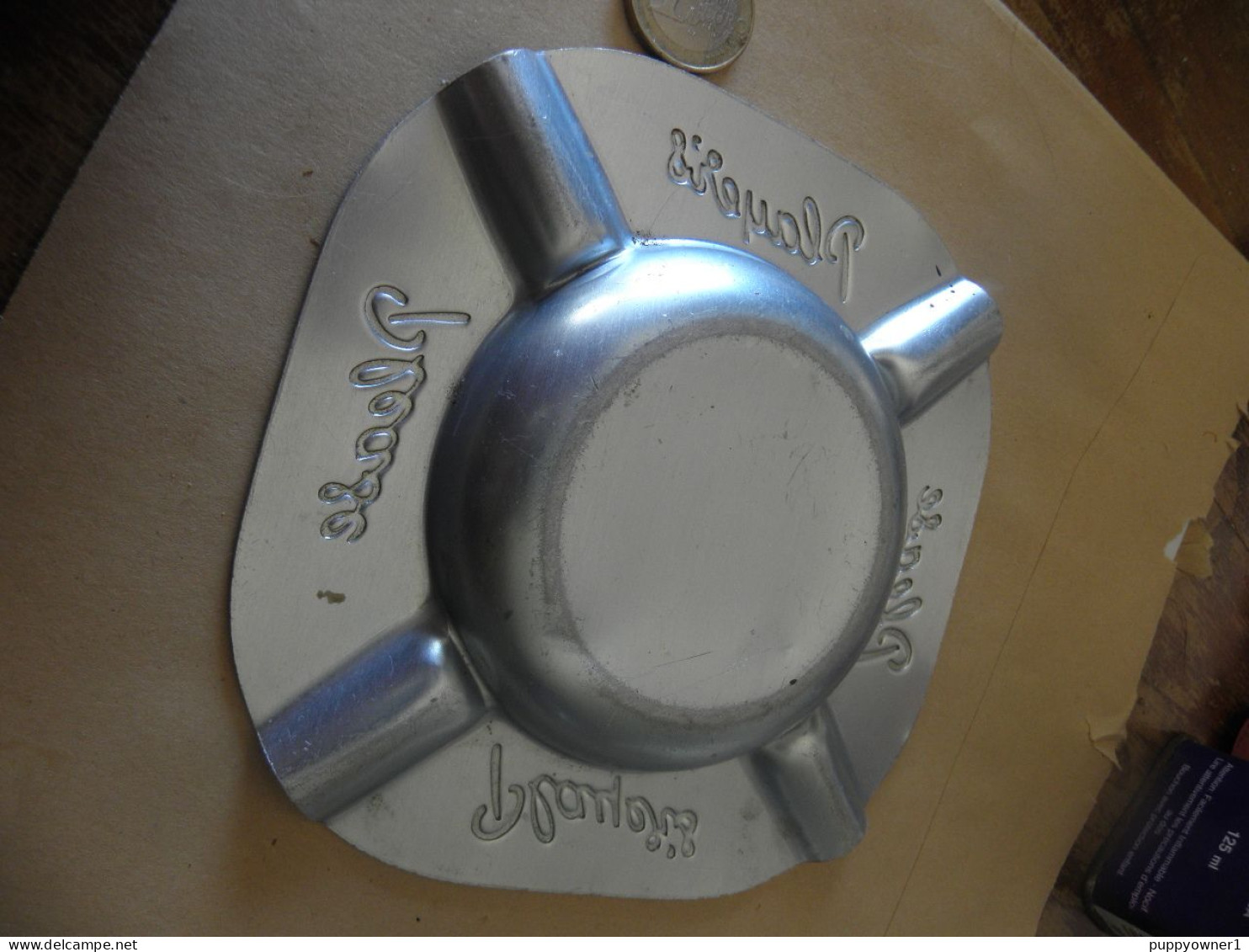 Antique  Cendrier Players Cigarettes Publicitaire En Aluminium - Ashtrays