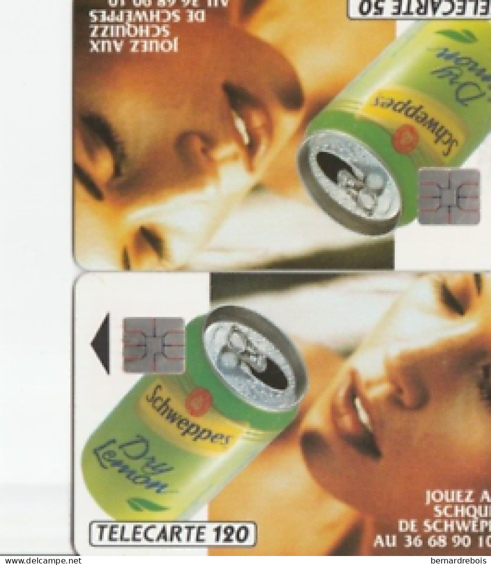 A27 - 2 CARTES A PUCE SCHWEPPES, Pour 1 Euro - Sin Clasificación