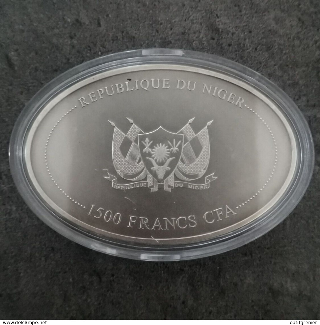 COFFRET 1500 FRANCS CFA ARGENT 2015 MAMMOUTH 975 Ex. NIGER / 2 OZ SILVER 999 - Niger