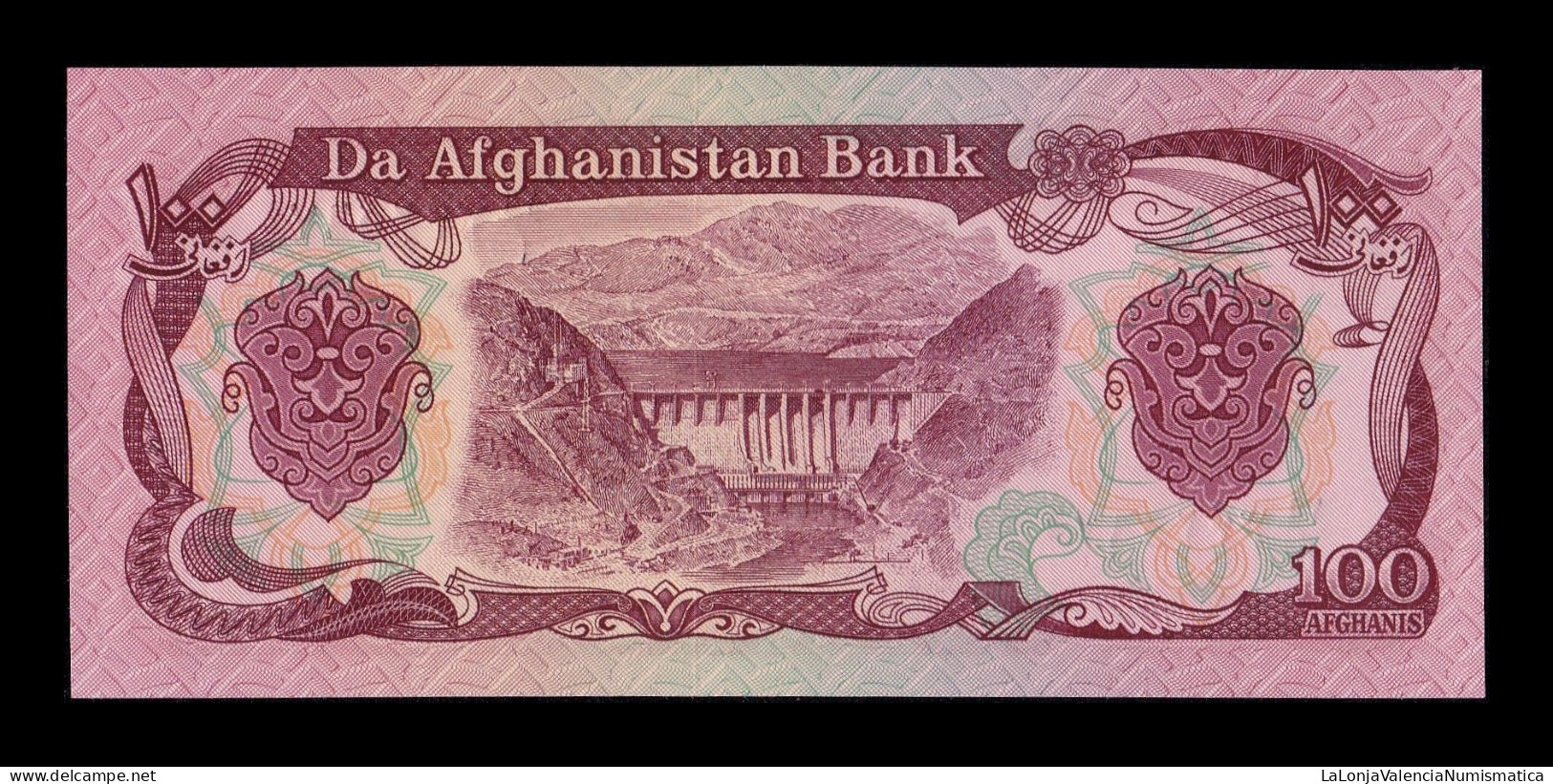 Afganistán Afghanistan 100 Afghanis 1991 Pick 58c Sc Unc - Afghanistan