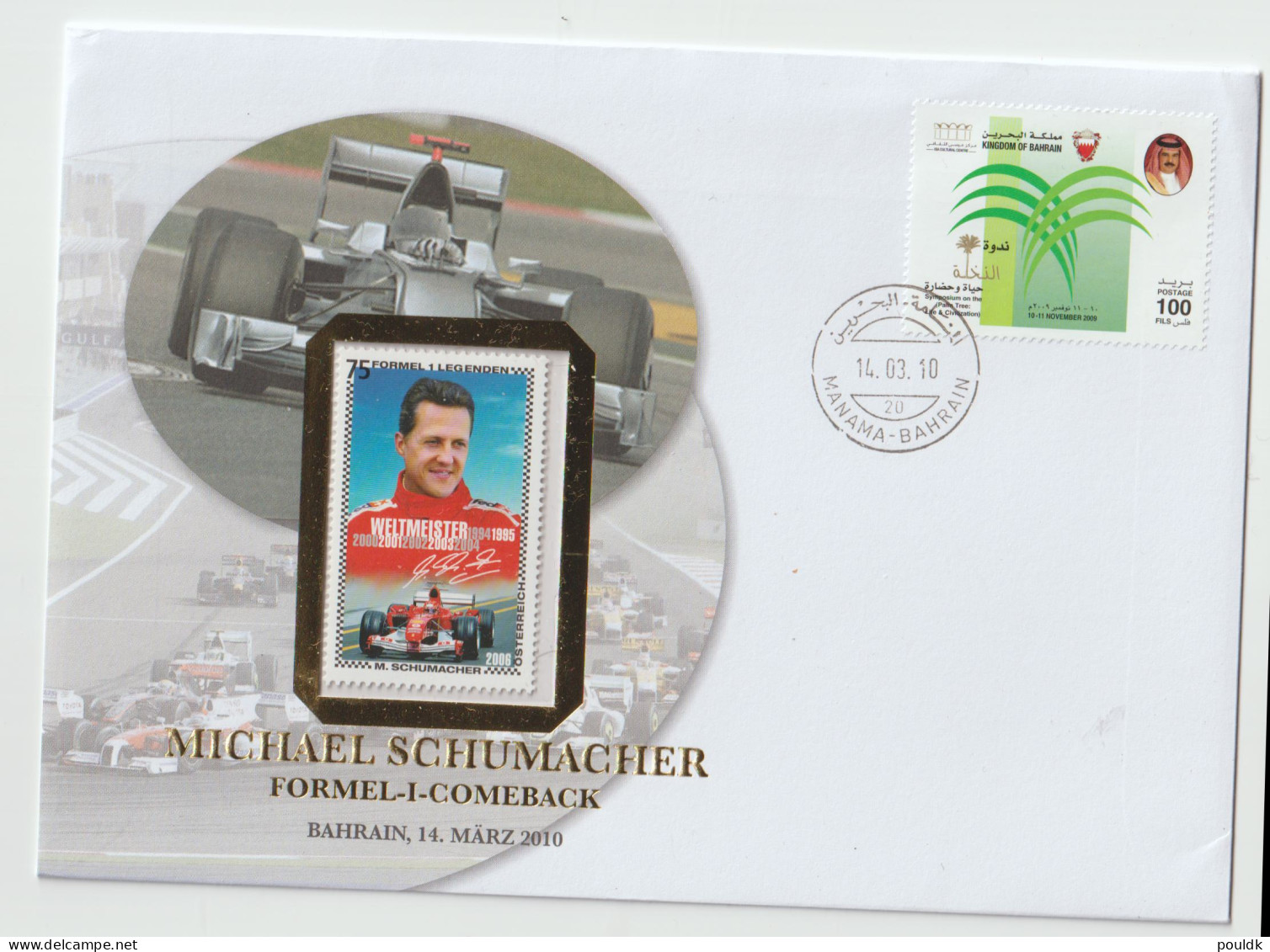 Michael Schumacher Comeback In Formula 1 In Bahrain 2010 Ommerated W/cover From Manama, Bahrain 14.3.2010 - Automobile