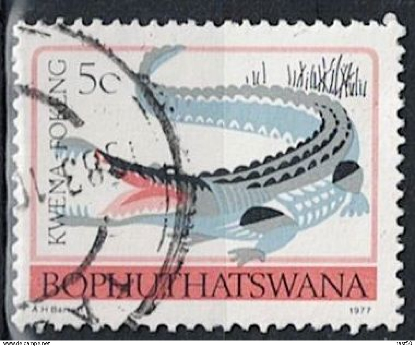 Bophuthatswana -  Nilkrokodil (Crocodylus Niloticus) (Mi.Nr: 5 C) 1980 - Gest Used Obl - Bophuthatswana