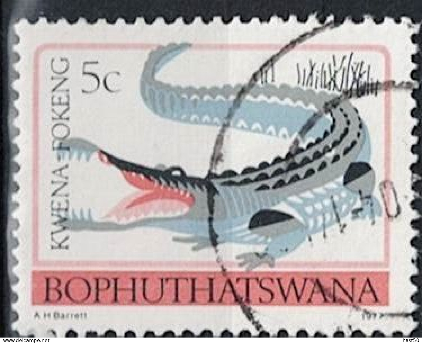 Bophuthatswana -  Nilkrokodil (Crocodylus Niloticus) (Mi.Nr: 5 C) 1980 - Gest Used Obl - Bofutatsuana