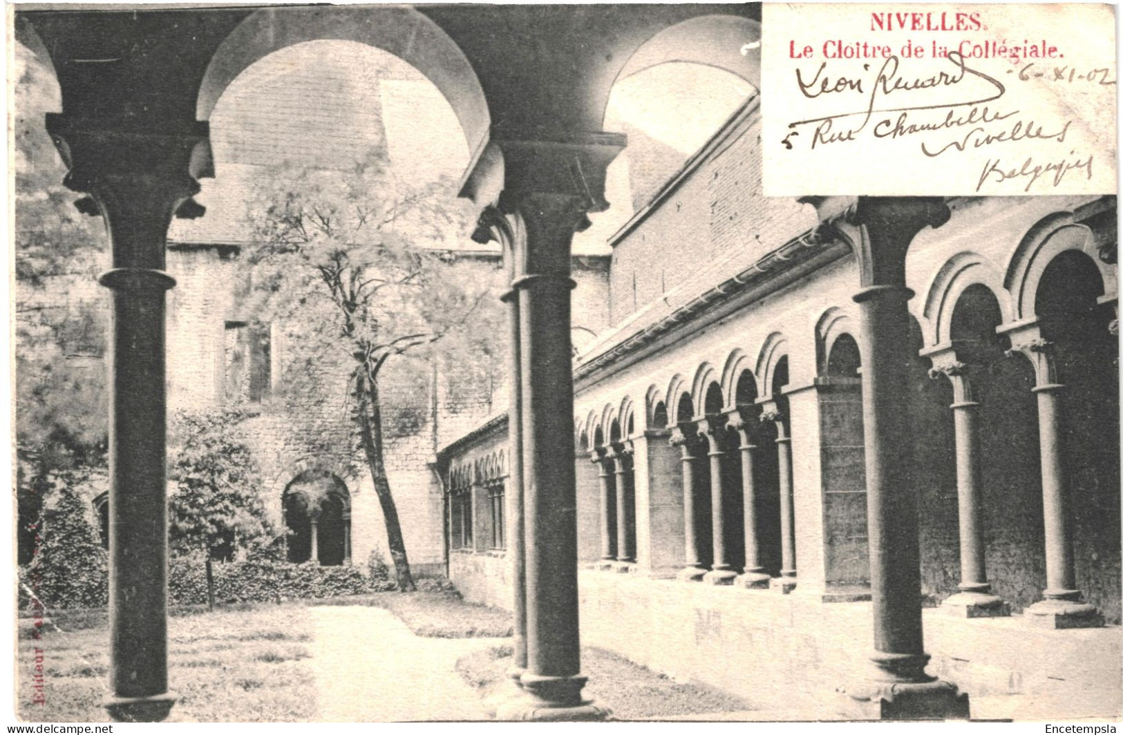 CPA Carte Postale Belgique Nivelles Cloître De La Collégiale 1902 VM78678 - Nivelles