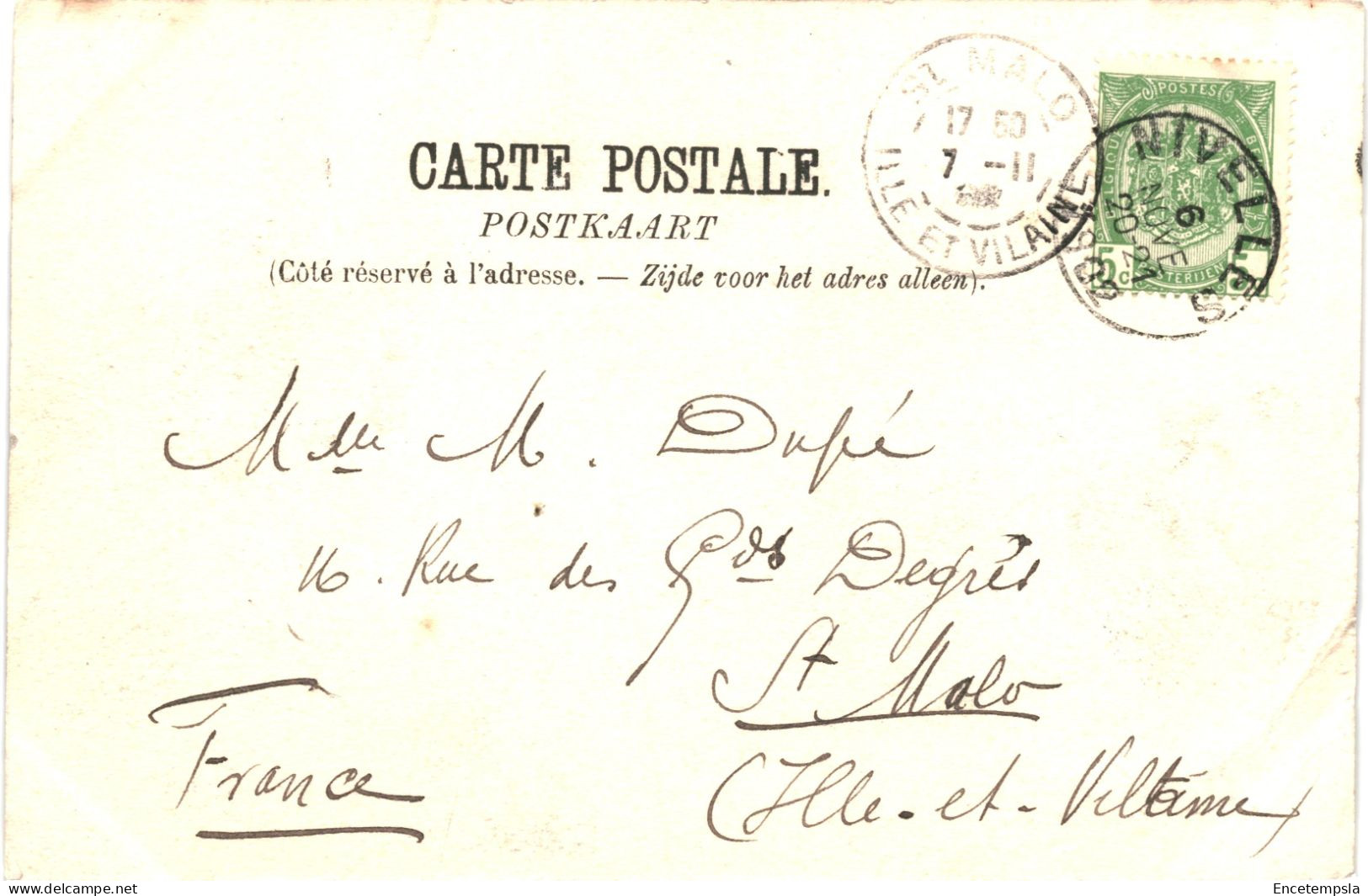 CPA Carte Postale Belgique Nivelles Cloître De La Collégiale 1902 VM78678 - Nijvel