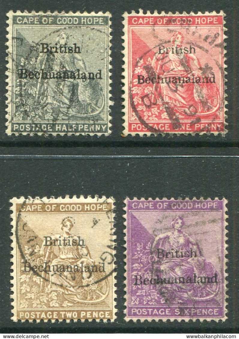 1885-86 Bechuanaland Used Values To 6d Sg 4/7 - Bermuda