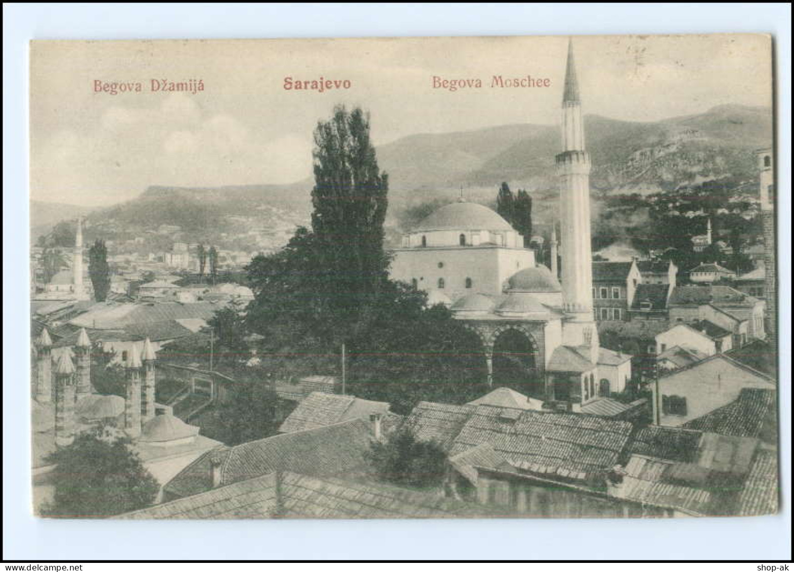 Y21690/ Sarajevo Begova Moschee  Bosnien AK Ca.1912 - Bosnia And Herzegovina