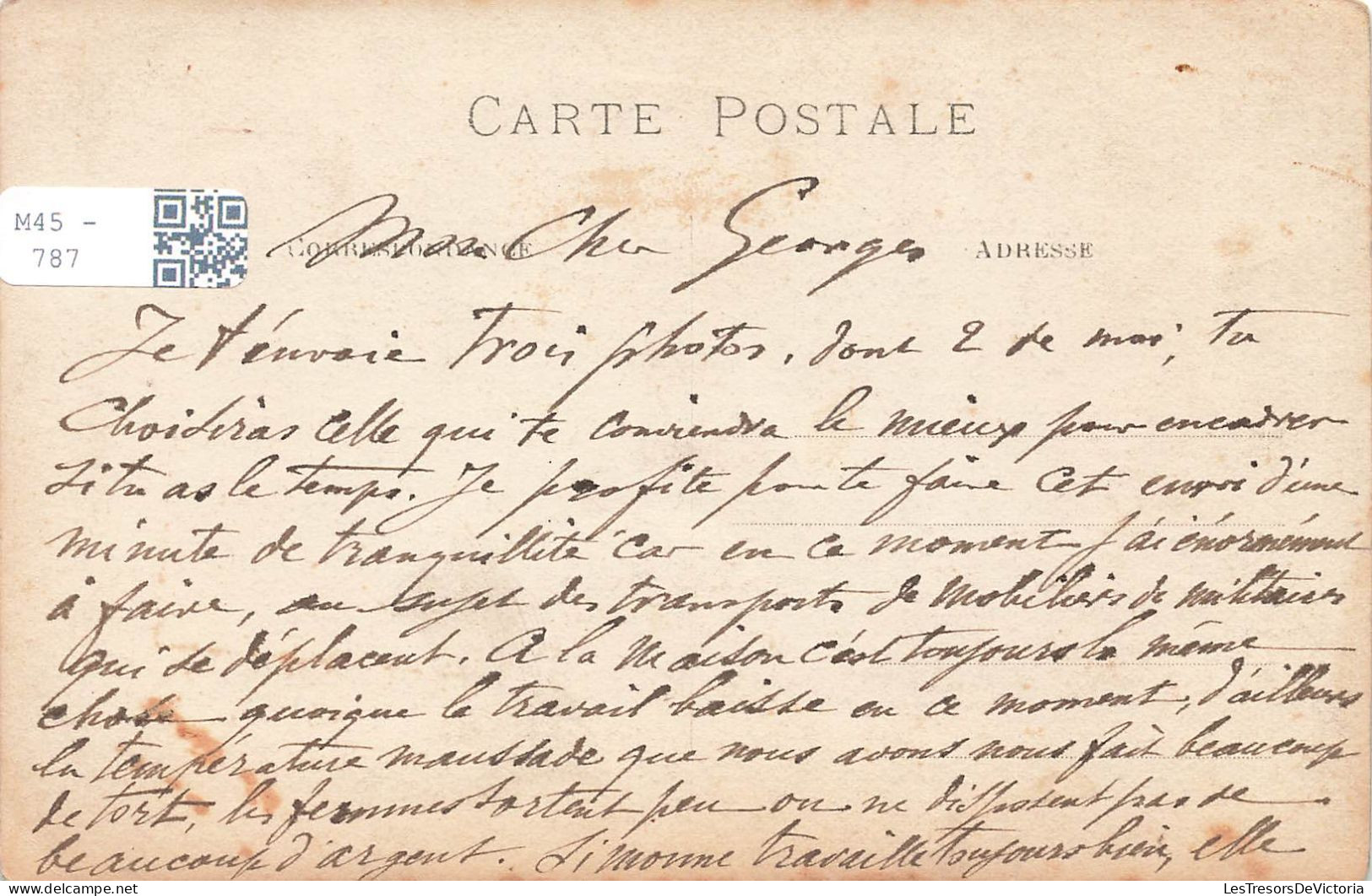 FANTAISIES - Hommes - Un Portrait D'un Homme Seul - Carte Postale Ancienne - Hombres