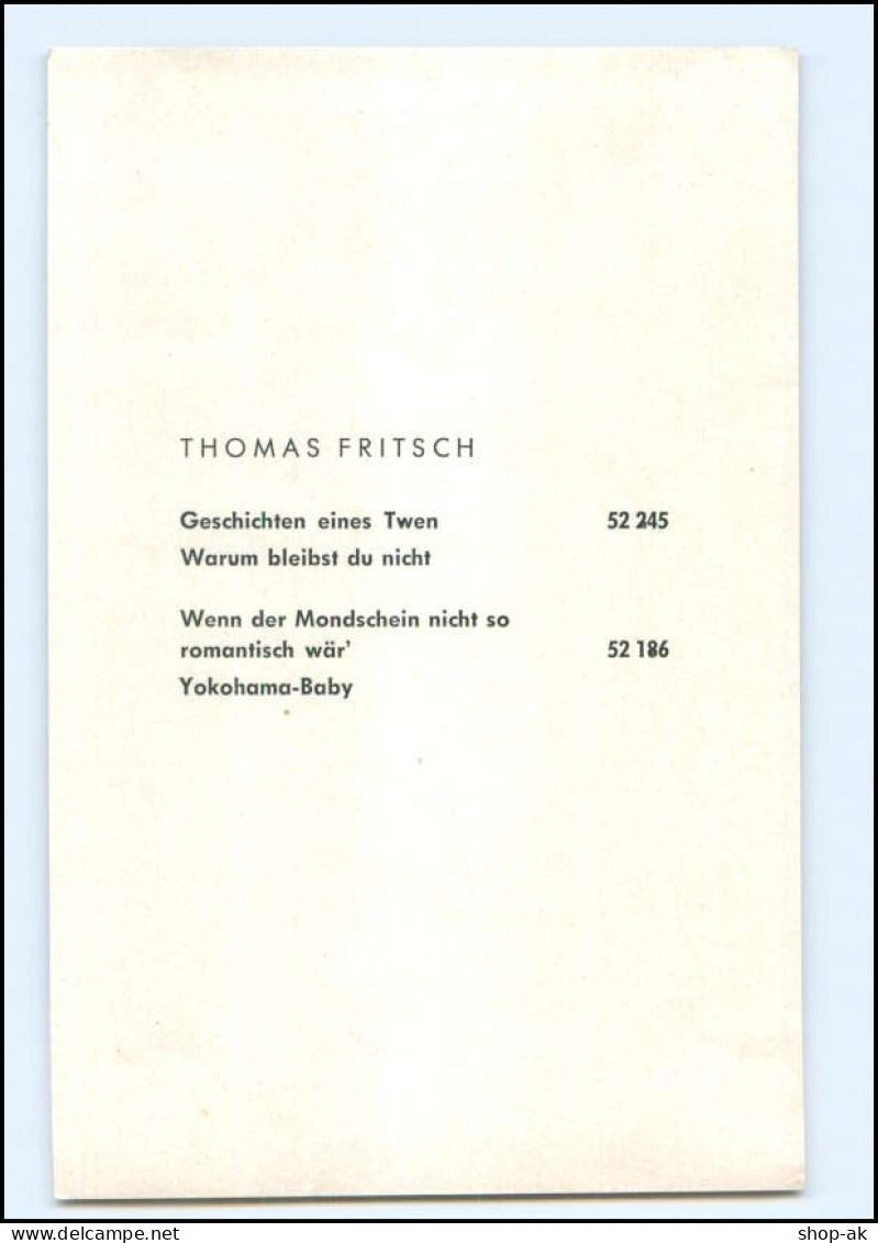 V1982/ Thomas Fritsch Autogramm Polydor-Karte  - Autografi