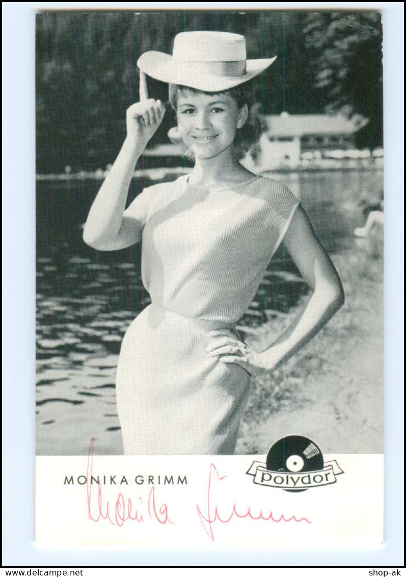 V1986/ Monika Grimm Autogramm  Polydor-Karte  - Autogramme