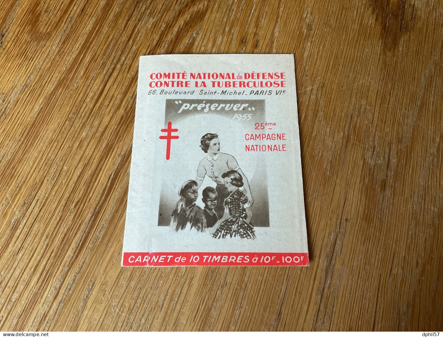 France Carnet De 10 Vignettes ** Antituberculeux 1955 - Antituberculeux