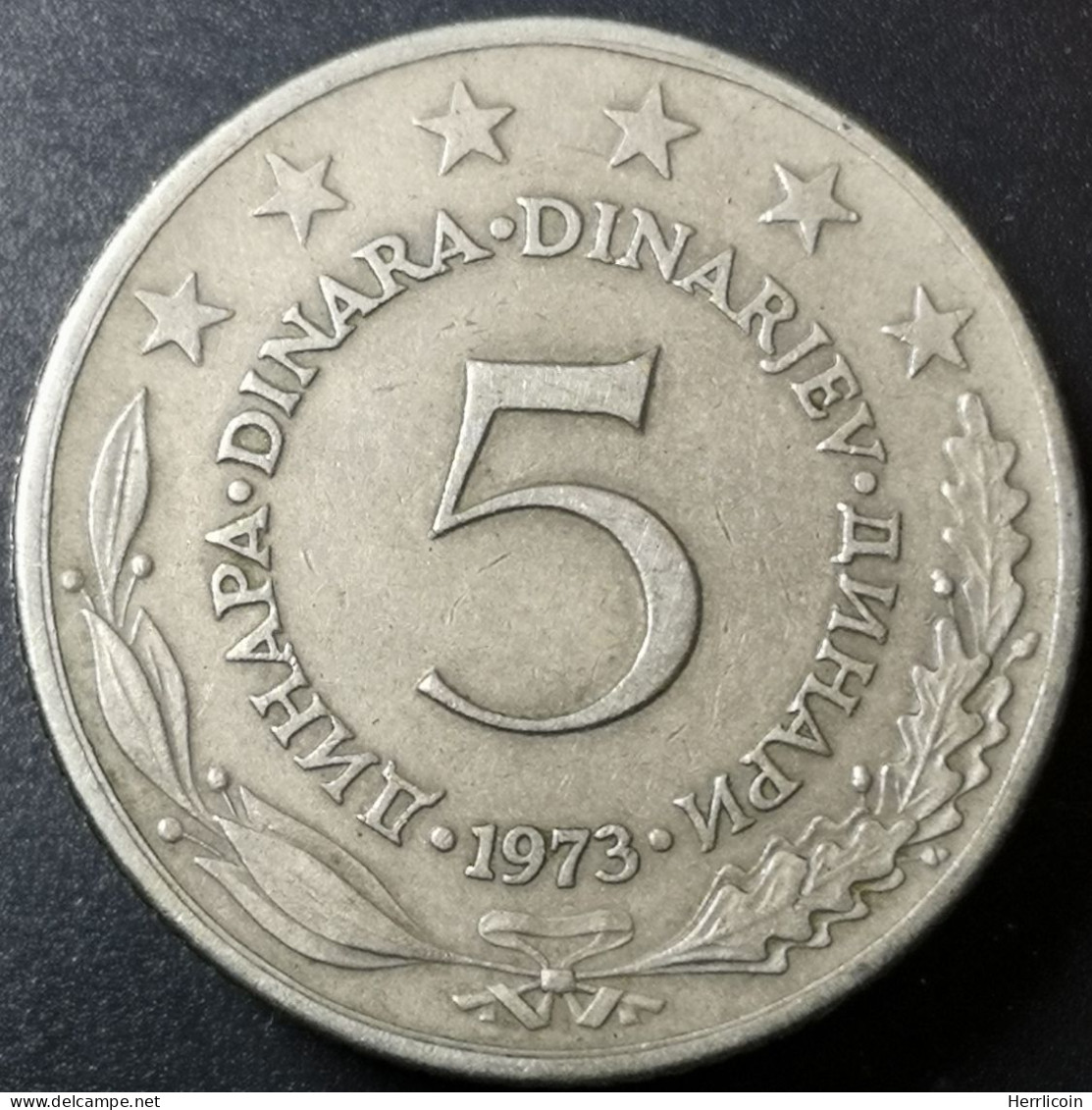 Monnaie Yougoslavie - 1973 - 5 Dinars - Yougoslavie