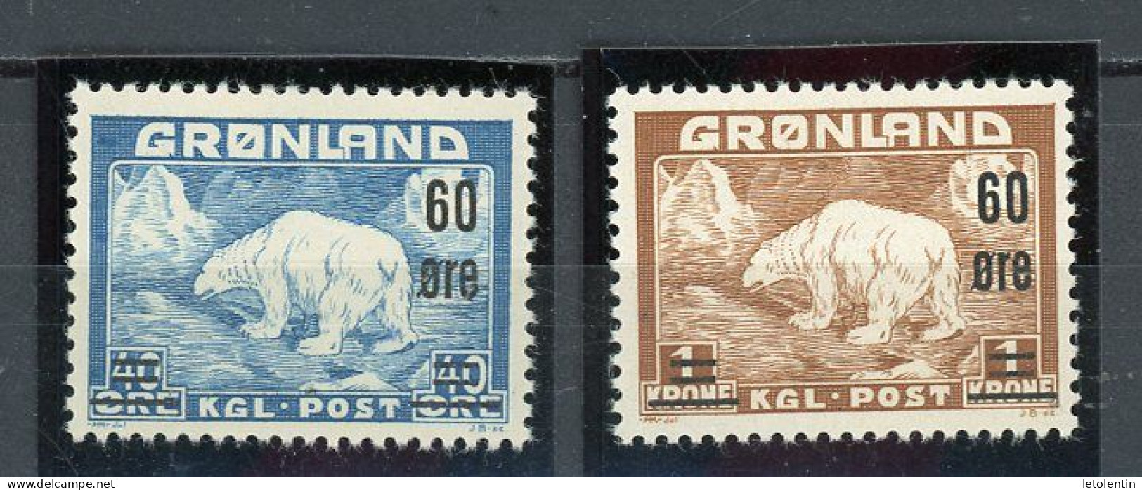 GROENLAND - OURS POLAIRE - N° Yvert 28+29** - Unused Stamps