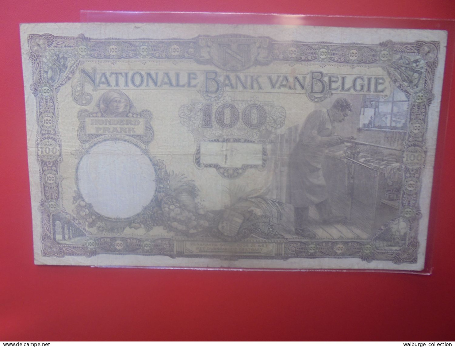 BELGIQUE 100 FRANCS 1921 (Date + Rare) Circuler COTES:45-90-225 EURO (B.33) - 100 Frank & 100 Frank-20 Belgas