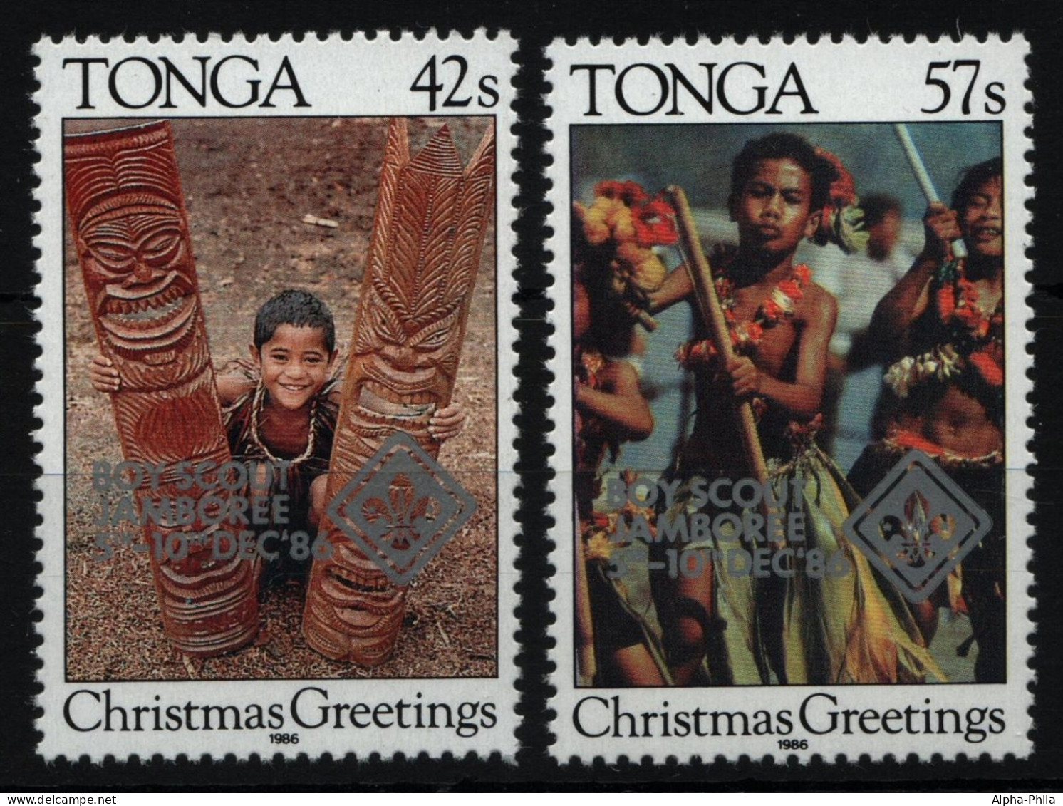 Tonga 1986 - Mi-Nr. 975-976 ** - MNH - Pfadfinder / Scouts - Tonga (1970-...)