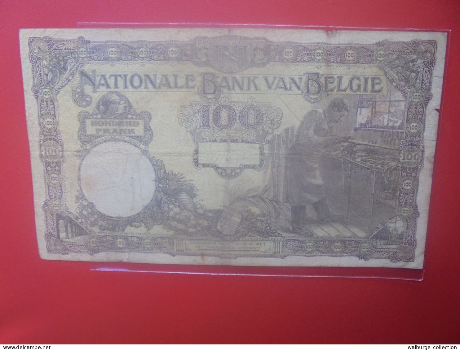 BELGIQUE 100 FRANCS 1926 (Date + Rare) Circuler COTES:25-50-125 EURO (B.33) - 100 Frank & 100 Frank-20 Belgas