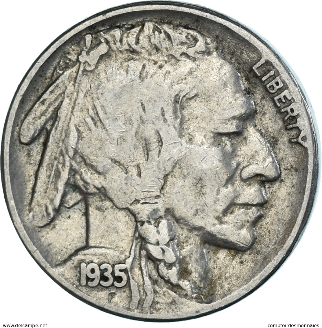 Monnaie, États-Unis, 5 Cents, 1935 - 1913-1938: Buffalo
