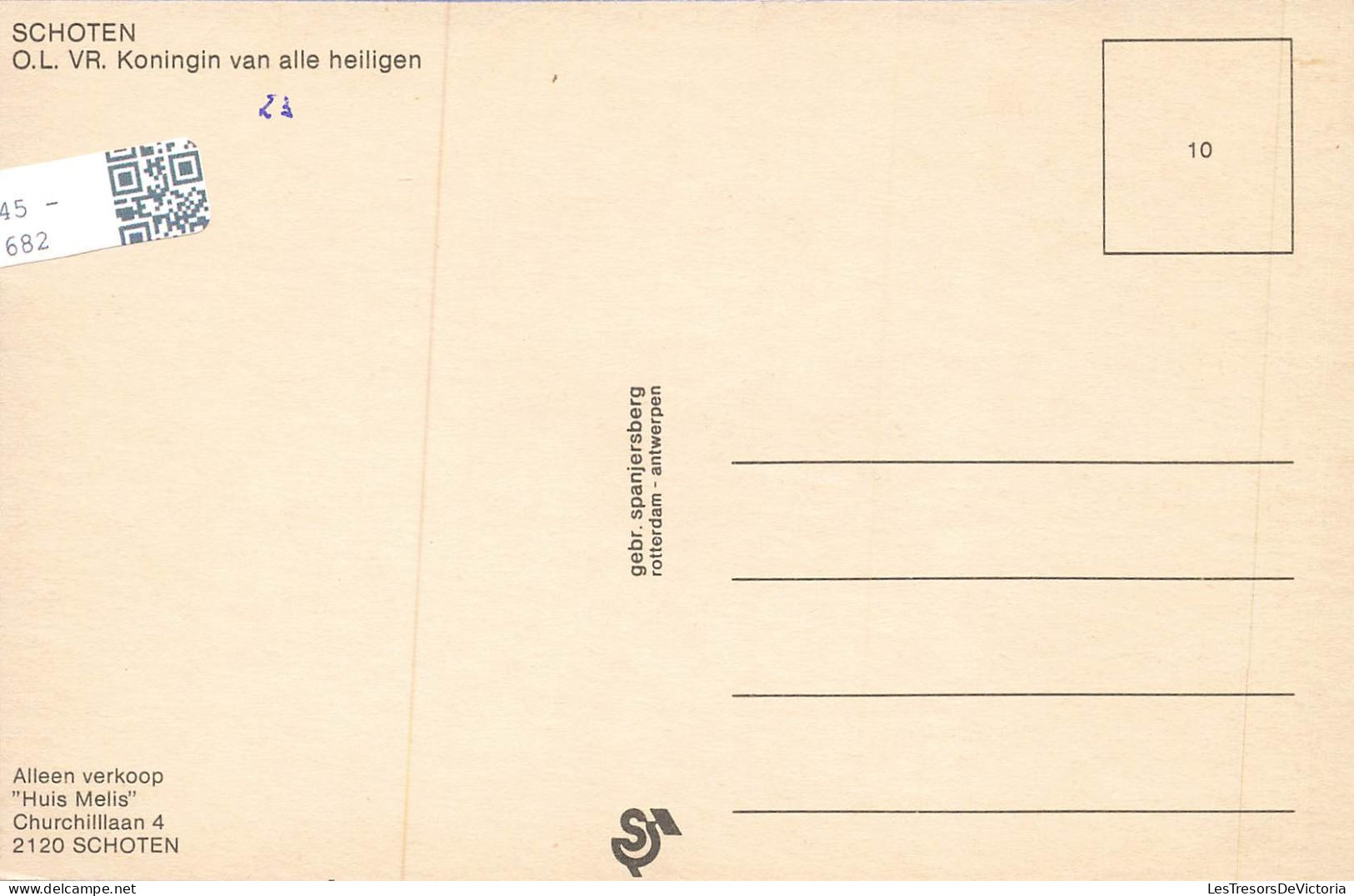 BELGIQUE - Schoten - O.L. VR. Koningin Van Alle Heilligen - Colorisé - Carte Postale - Schoten