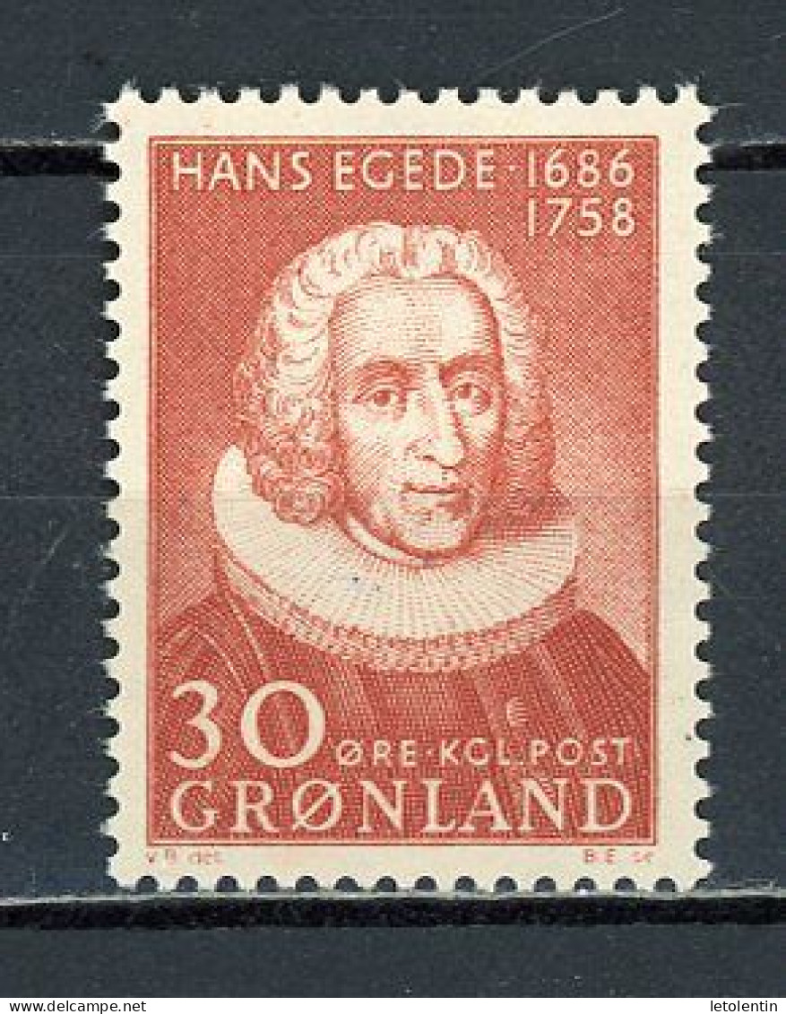 GROENLAND - HANS EGEDE - N° Yvert 32** - Nuevos