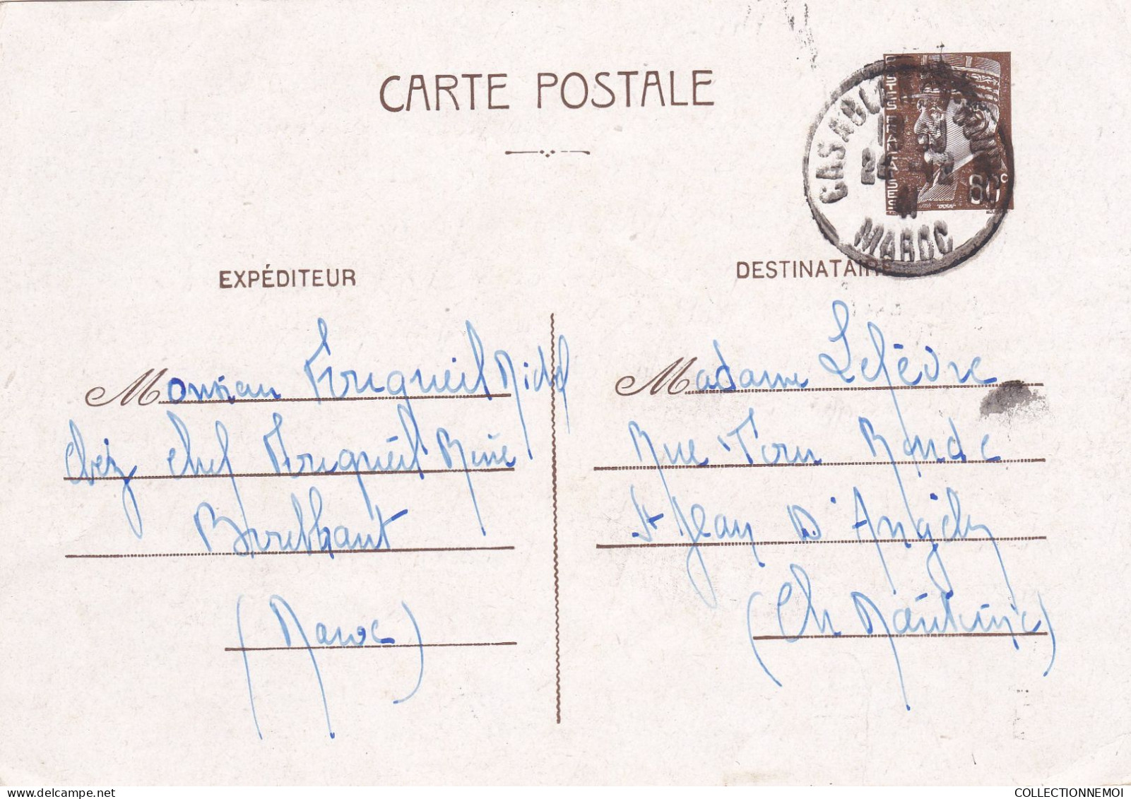 4 Entiers Postaux ,,dont 3 Bi-zone ,,, Dont 1 Avec Cursive,,tres Petit Prix Vu L'etat - Lots & Kiloware (mixtures) - Max. 999 Stamps