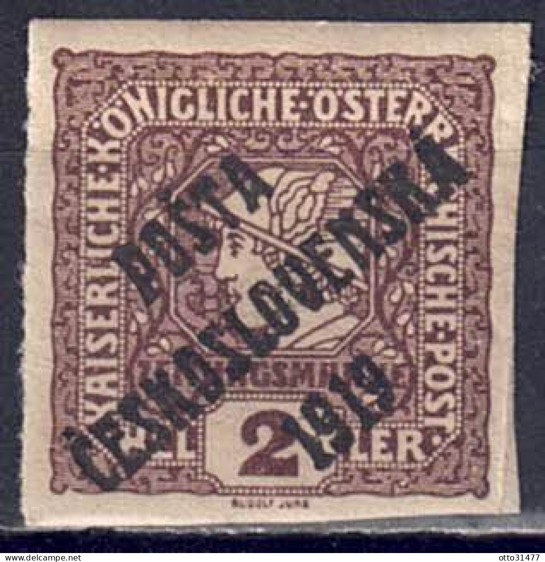 CSSR 1919 - Überdruckmarke, Nr. 99, Gefalzt * / MLH - Ongebruikt