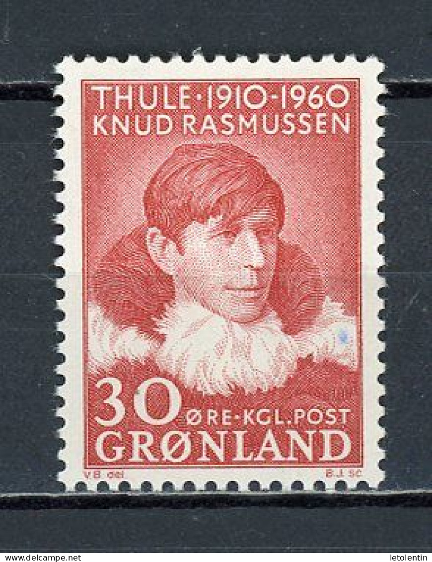GROENLAND - KNUD RASMUSSEN - N° Yvert 34** - Unused Stamps