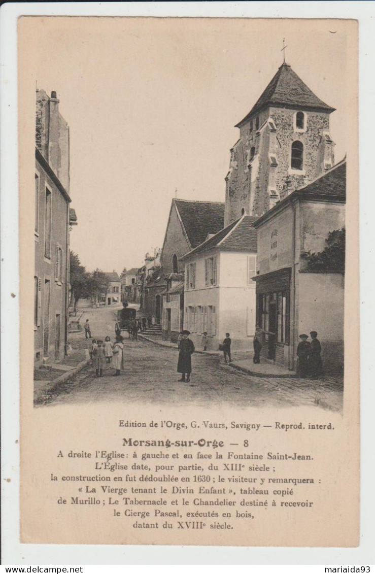 MORSANG SUR ORGE - ESSONNE - A DROITE L'EGLISE - Morsang Sur Orge