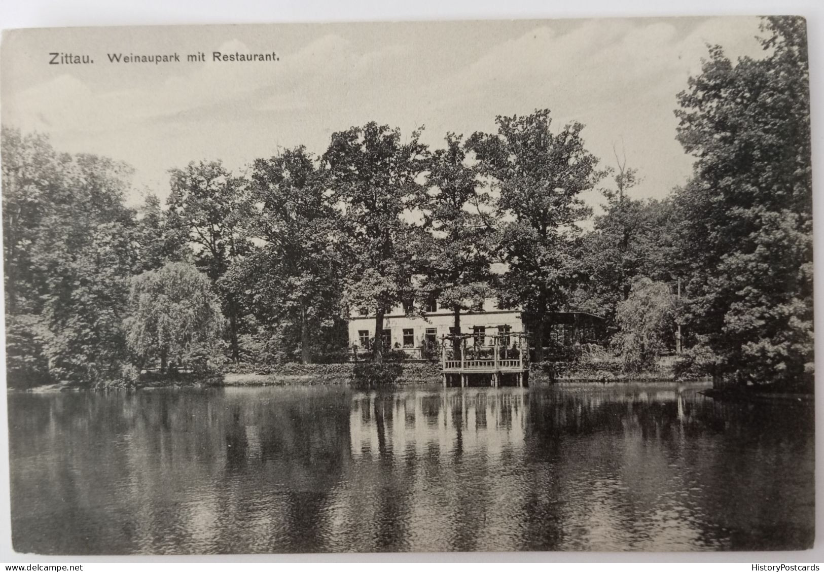 Zittau, Weinbaupark Mit Restaurant, Ca. 1930 - Zittau