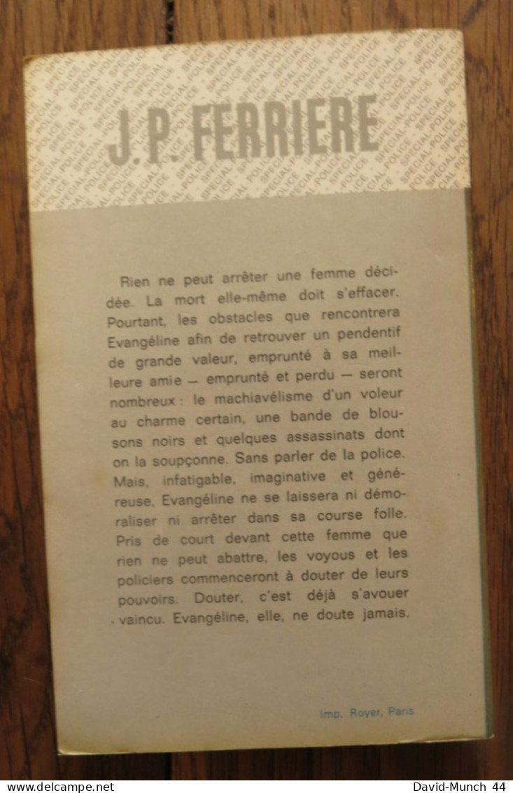 La Mort En Sautoir De J.P. Ferriere. Fleuve Noir, Spécial-Police. 1970 - Fleuve Noir