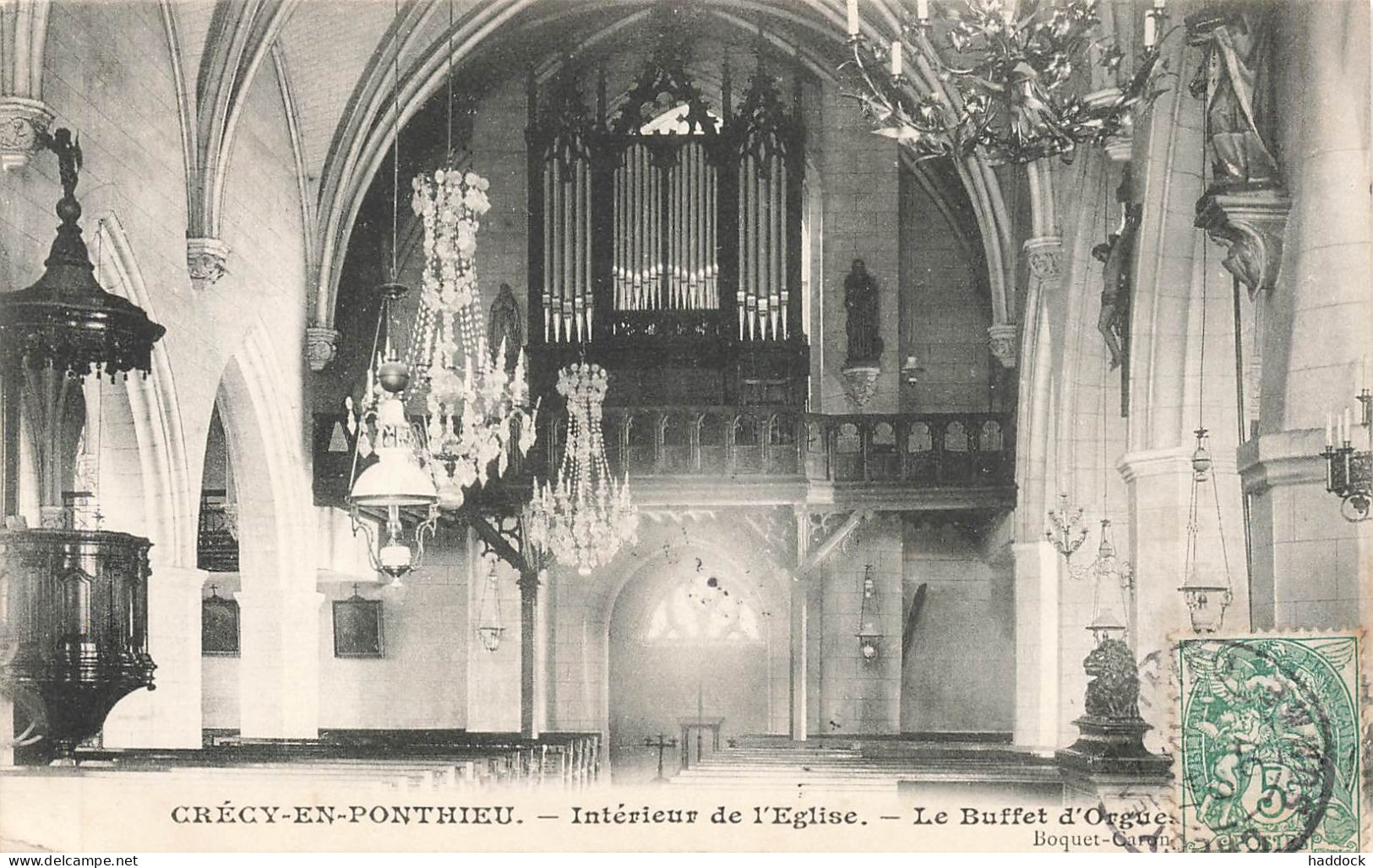 CRECY EN PONTHIEU : INTERIEUR DE L'EGLISE - Crecy En Ponthieu