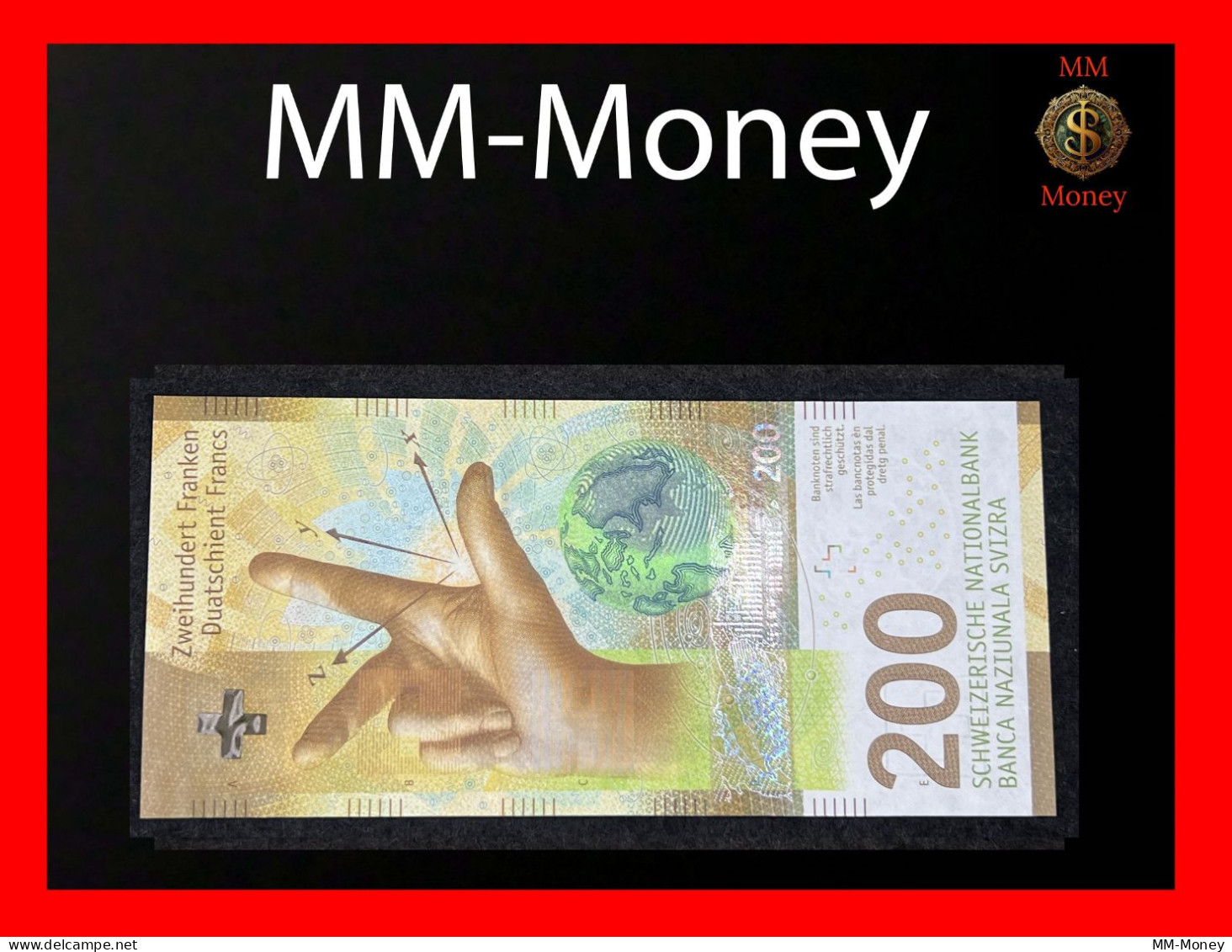 Switzerland  200 Francs  2016  P. 78  *sig. Studer - Maechler*   UNC - Switzerland