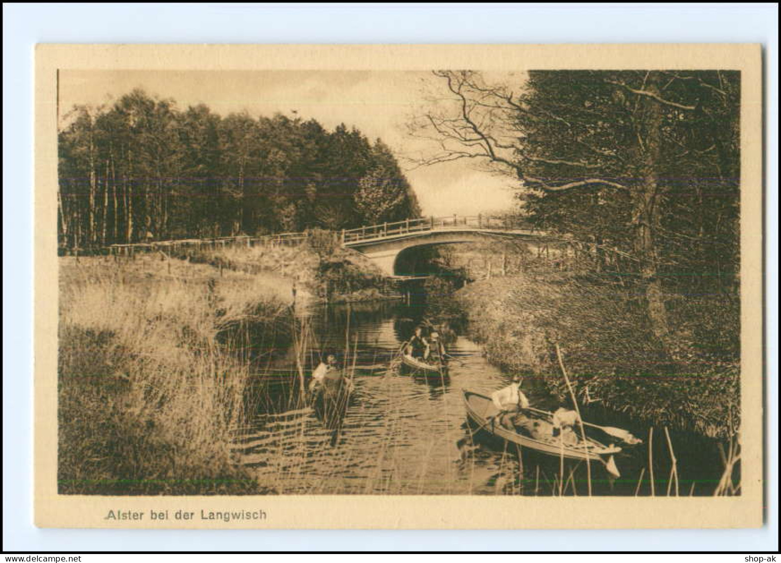 Y22267/ Hamburg Wellingsbüttel Alster Bei Der Langwisch AK Ca.1912 - Wandsbek