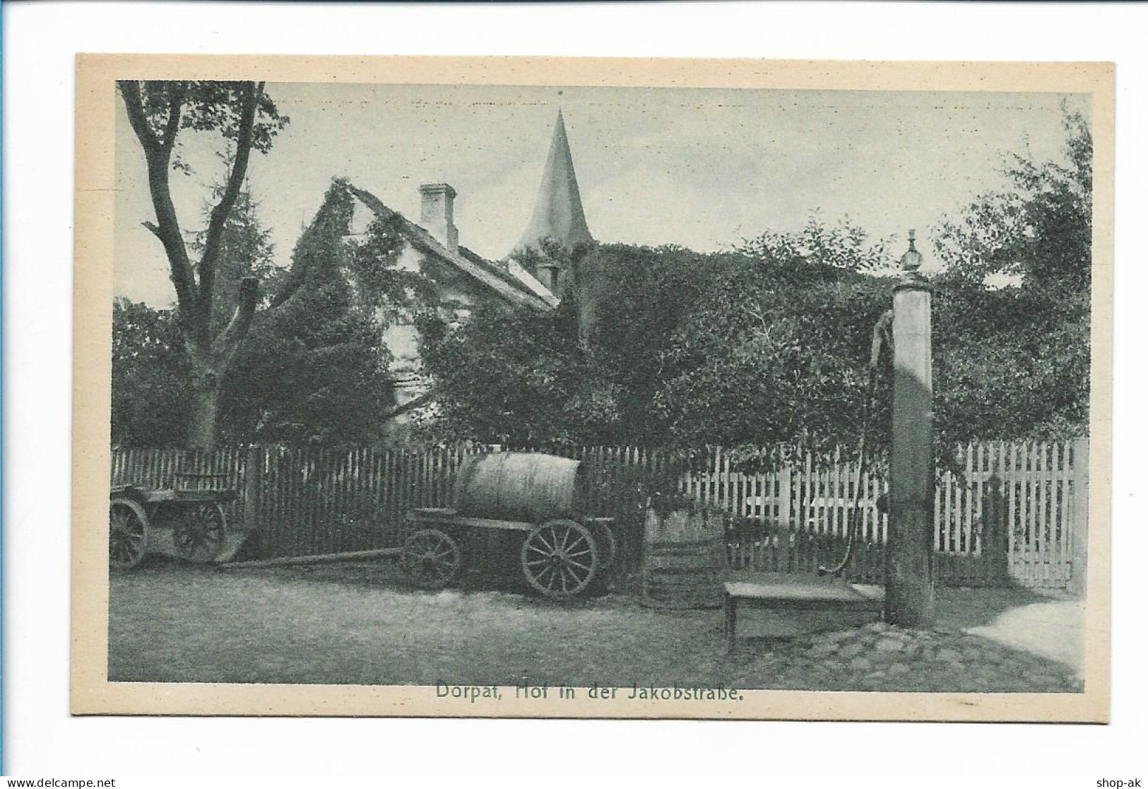 Y19901/ Dorpat Hof In Der Jakobstraße Tartu Estland AK  Ca.1930 - Estonie