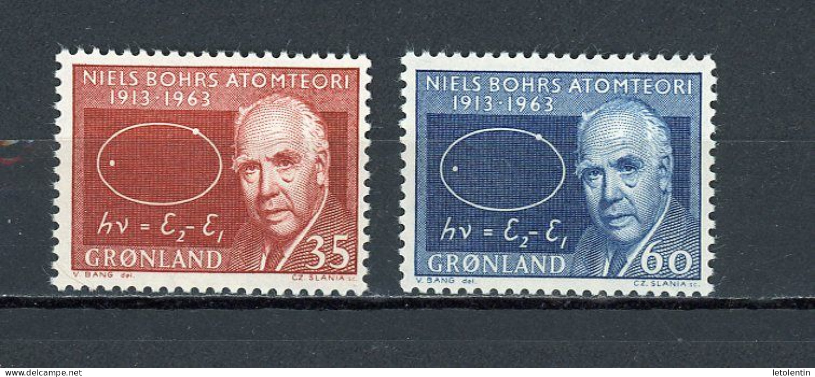 GROENLAND - NIELS BOHR - N° Yvert 53+54** - Unused Stamps