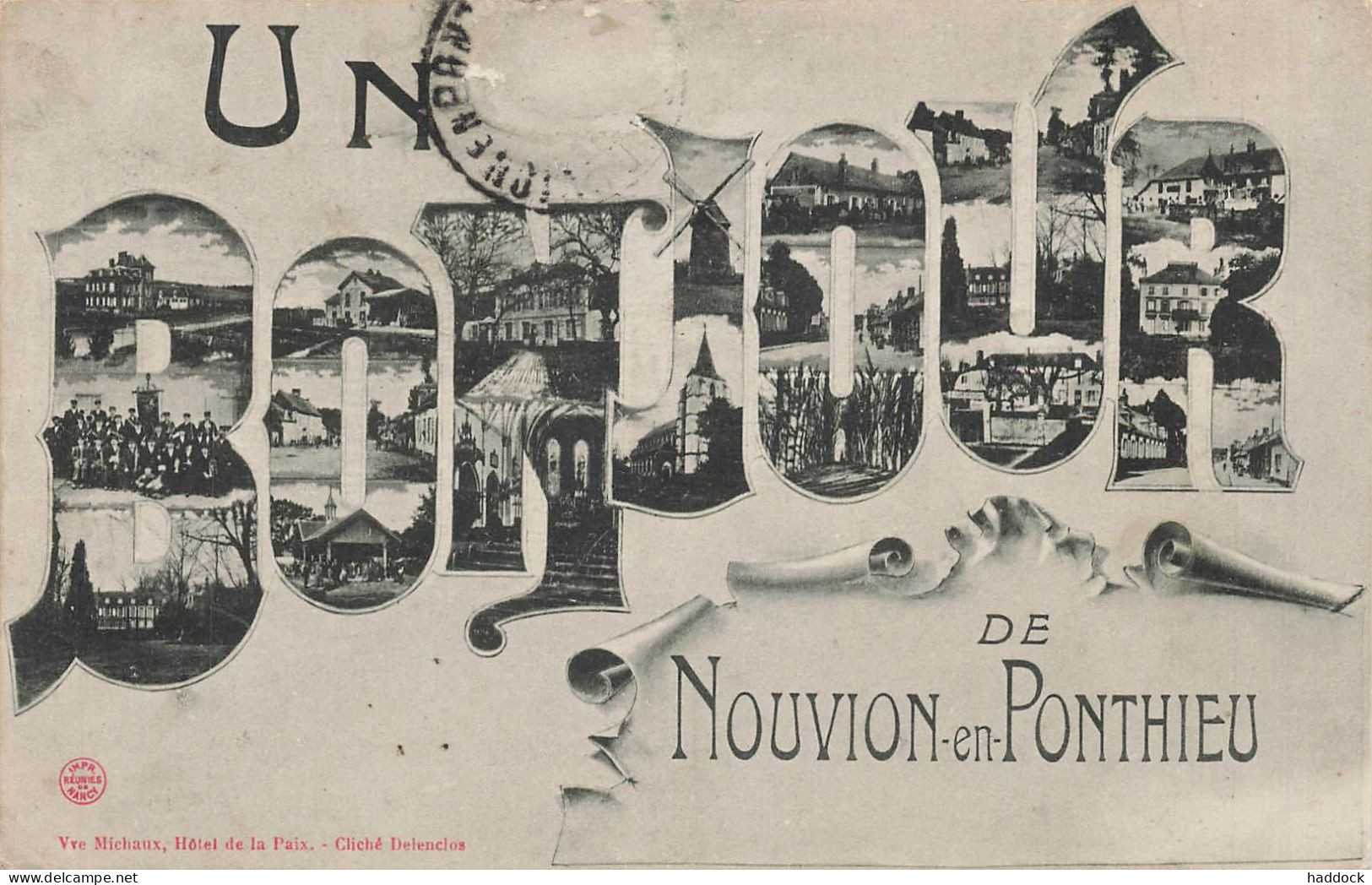 NOUVION EN PONTHIEU : UN BONJOUR - Nouvion