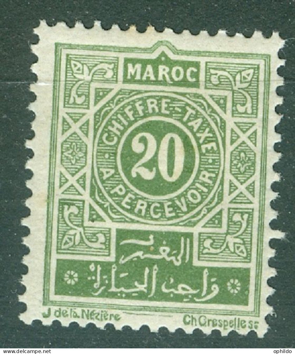 Maroc Taxe 30 * TB - Portomarken