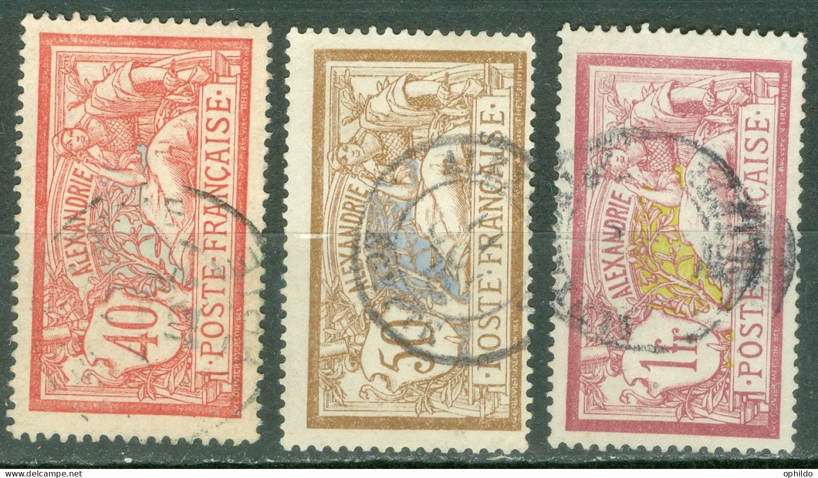 Alexandrie 29/31 Ob TB - Used Stamps