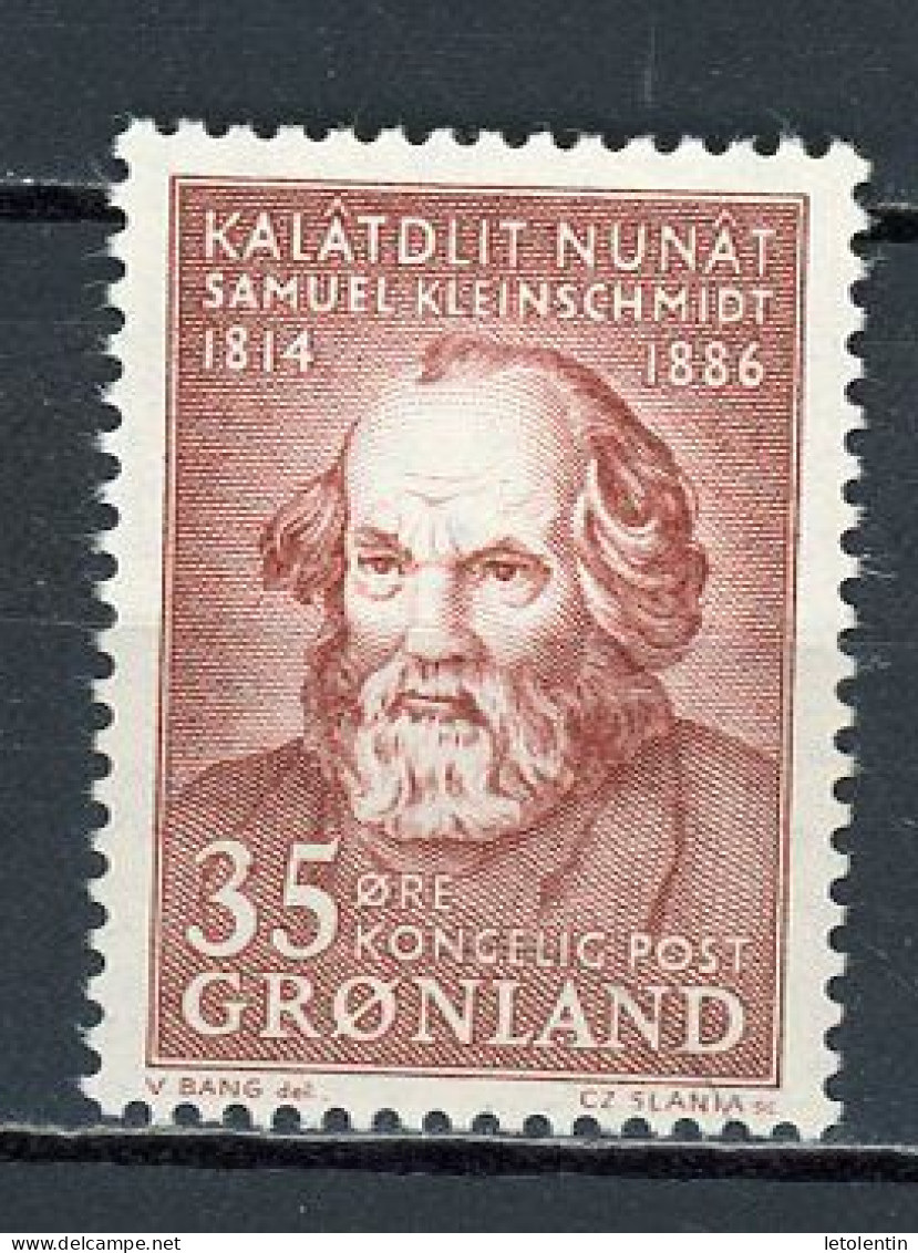 GROENLAND - SAMUEL KLEISCHMIDT - N° Yvert 55** - Neufs