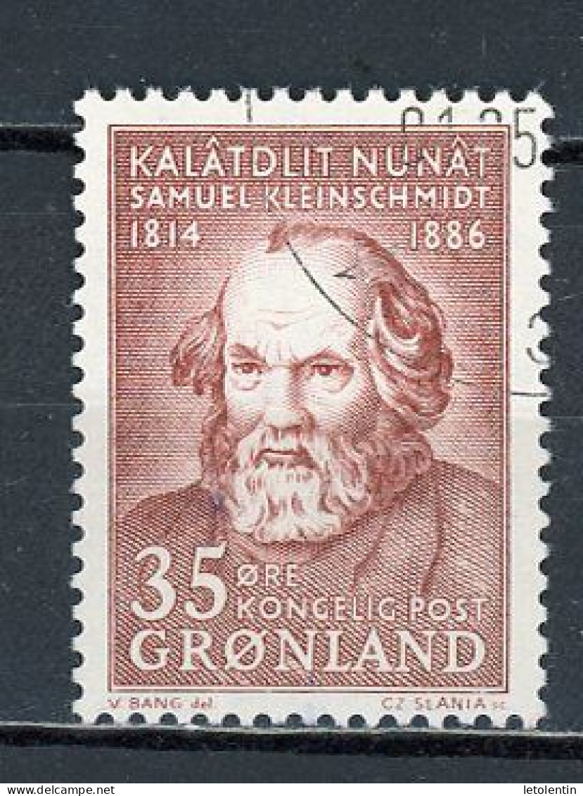 GROENLAND - SAMUEL KLEISCHMIDT - N° Yvert 55 Obli. - Gebruikt