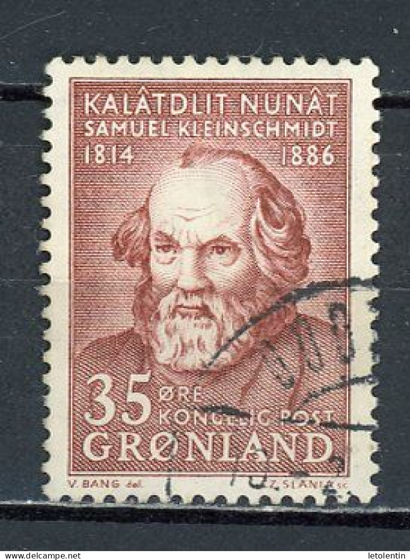 GROENLAND - SAMUEL KLEISCHMIDT - N° Yvert 55 Obli. - Used Stamps